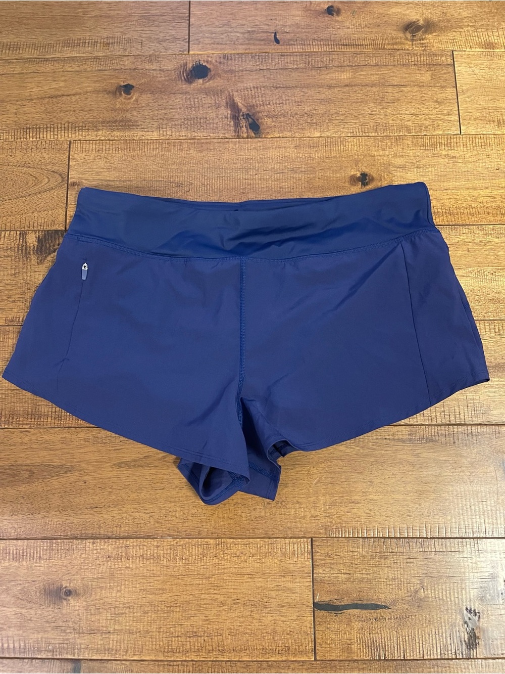 Title Nine Women’s Wahine Swim Shorts Sz Large Pocket Sand Resistant Brief Lined